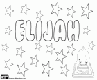 Elijah, Vorname hebräischen Ursprungs. Name eines biblischen Propheten Elias. Seine Bedeutung ist, dass mein Gott ist Jahwe