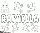 Rafaella, Vorname hebräischen Ursprungs. Eine der weiblichen Formen für Raphael
