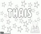 Thais, Vorname griechischen Ursprungs. Thais, Namen in Englisch, Portugiesisch, Deutsch und Französisch