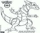 Maxax, die endgültige Entwicklung der Milza und Sharfax, Ononokusu auf Japanisch. Ein Drachen-Typ-Pokémon