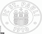 Emblem des FC St. Pauli, Sportverein in der Stadt Hamburg