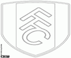Abzeichen des Fulham Football Club. Auch bekannt als The Cottagers, The Whites