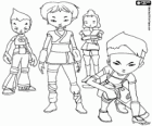 Die vier Krieger des Lyoko, die Hauptpersonen des Code Lyoko