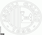 Abzeichen Sie Ascoli Calcio 1898, Fußballverein in Ascoli Piceno, Stadt in der Region Marken