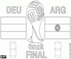 Deutschland Vs Argentinien. Finale des FIFA Fußball-Weltmeisterschaft Brasilien 2014. Maracanã-Stadion, am 13. Juli 2014 in Rio De Janeiro