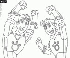 Die animierte Version der Gebrüder Kratts, Chris Kratt und Martin Kratt