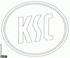 Emblem des Karlsruher SC, Sportverein aus der Stadt Karlsruhe in Baden-Württemberg