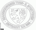 Wappen von Eintracht Braunschweig, Fußballverein aus der Stadt Braunschweig, Niedersachsen