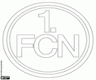 Abzeichen des 1. FC Nürnberg, Fußballverein aus Nürnberg, eine Stadt in Bayern