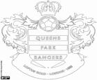 Emblem der Queens Park Rangers FC. Fußballverein aus London mit dem Spitznamen The Hoops