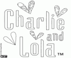 Das ursprüngliche Logo von Charlie und Lola in Englisch, Charlie and Lola