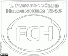 Logo der 1. FC Heidenheim. Fußballverein aus Heidenheim an der Brenz, Stadt des Landes Baden-Württemberg