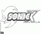 Logo von Sonic X, eine Anime-Serie für TV auf der Grundlage der Sonic The Hedgehog Videospiele