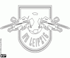 Emblem des RB Leipzig. Fußball-Club Leipzig, Stadt in Sachsen