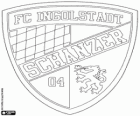 Emblem des FC Ingolstadt 04. Fußball-Club Nürnberg, Stadt in Bayern