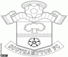 Emblem des FC Southampton. Fußball-Nationalmannschaft mit dem Spitznamen The Saints