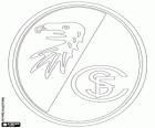 Logo des SC Freiburg. Sportverein aus Freiburg Im Breisgau, Stadt Baden - Württemberg