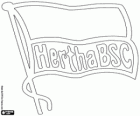 Logo von Hertha BSC, Fußballverein aus der Hauptstadt Deutschlands, Berlin