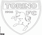 Emblem der Torino FC. Fußballverein aus Turin, Hauptstadt des Piemont