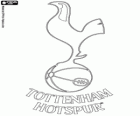 Abzeichen des Tottenham Hotspur FC. Fußballverein aus Tottenham mit dem Spitznamen der Spurs