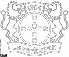 Emblem der Bayer 04 Leverkusen. Fußballverein aus Leverkusen, Stadt des Landes Nordrhein-Westfalen