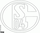 Logo des FC Schalke 04. Sportverein aus Gelsenkirchen, Stadt in Nordrhein-Westfalen
