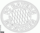 Emblem des FC Bayern München. Sportverein München, Hauptstadt von Bayern