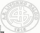 Emblem der A.S. Livorno Calcio. Fußballverein aus Livorno, Stadt in der Toskana