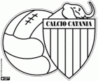 Logo der Catania Calcio. Fußballverein aus der Stadt Catania auf Sizilien