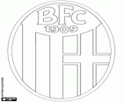 Abzeichen des FC Bologna 1909. Fußballverein aus Bologna, der Hauptstadt der Emilia-Romagna