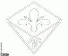 Emblem der ACF Fiorentina. Fußballverein aus Florenz, Hauptstadt der Toskana