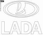 Logo der Lada, Marke der in Russland hergestellten Fahrzeugen