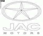 Logo der JAC Motors. Marke des Autos, Aktiengesellschaft in China