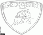 Logo von Lamborghini, italienischer Luxus-Sportwagen-Marke