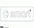 Logo von Smart, deutsche Marke der kleinen Autos