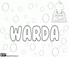 Warda, Name des germanischen Ursprungs. Weiblicher Vorname Ward. Warda, Name arabischen Ursprungs