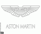 Logo von Aston Martin, britischer Hersteller von Luxus-Sportwagen