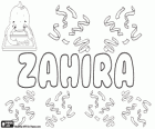 Zahira, Name arabischen Ursprungs. Seine Bedeutung ist brillant