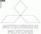 Logo von Mitsubishi Motors, multinationale Autohersteller mit Hauptsitz in Japan