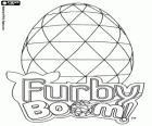 Logo der Furby Boom mit einem virtuellen ei Furby Furblings