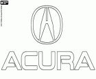 Logo der Acura. Luxus-Auto-Marke Honda