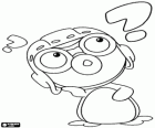 Pororo ist eine neugierige Pinguin, er immer fragt sich, warum