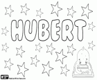 Hubert, Name des germanischen Ursprungs, abgeleitet von Hugubert