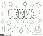 Derek, abgekürzte Form von Dederik. Abgeleitet von dem germanischen Namen Theoderich