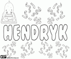 Hendryk, Name des germanischen Ursprungs. Variante von Hendrik, Namen in Deutsch, Niederländisch und Estnisch
