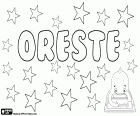 Oreste, männlicher Vorname griechischen Ursprungs. Kommt aus dem griechischen Namen Orestes. Orestes ist eine Figur aus der griechischen Mythologie