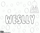 Weslly, Namen unbekannter Herkunft. Scheint eine Variante von Wesley