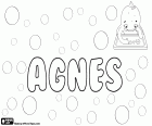 Agnes, Name lateinischen Ursprungs, stammt aus Agnus bedeutet Lamm. Agnes, Name griechischen Ursprungs, abgeleitet von Hagne, deren Bedeutung reiner ist