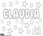 Claudia, Name lateinischen Ursprungs. Weibliche Form des römischen Namens Claudius