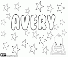 Avery, Namen für Mädchen und Jungen. Name stammt von der gleiche Name, Avery